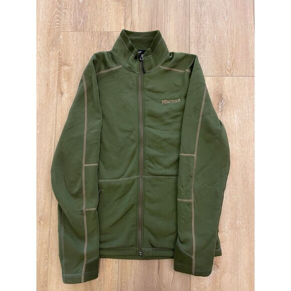 Marmot Other - Marmot Full Zip‎ Men's Mock Neck Jacket Olive Green